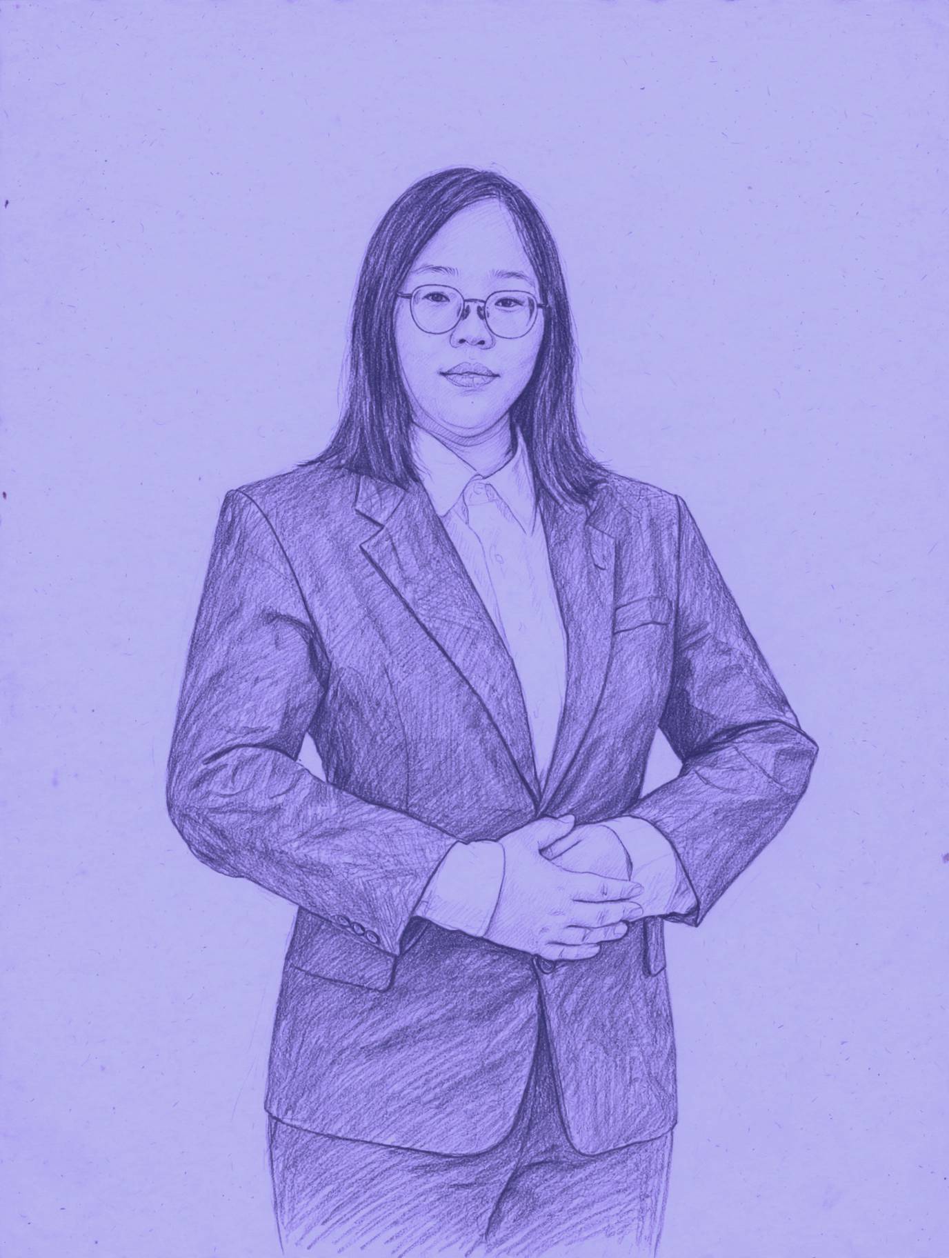 Berry Blue Portrait